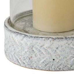 Hill Interiors Sona Medium Hurricane Lantern Candle Holder With Lid - Glass - L17 X W17 X H42 Cm - White - thumbnail 3