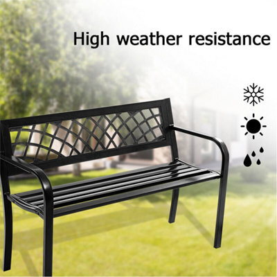 2 Seater Patio Garden Bench Patio Elegent Loveseat - image 1