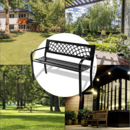 2 Seater Patio Garden Bench Patio Elegent Loveseat - thumbnail 5