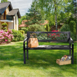 2 Seater Patio Garden Bench Patio Elegent Loveseat - thumbnail 4