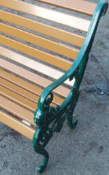 Jardine Sandringham Bench British Made, High Quality Cast Aluminium Garden Furniture - L126 X W68 X H82 Cm - thumbnail 4