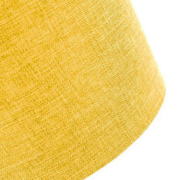 Happy Homewares Contemporary And Sleek Yellow Plain Linen Fabric Drum Lamp Shade 60W Maximum - thumbnail 4