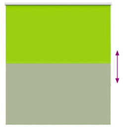 Berkfield Roller Blind Blackout Leaves Green 135X150 Cm Fabric Width 131.6 Cm Polyester - thumbnail 9