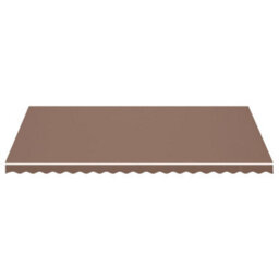 Berkfield Replacement Fabric For Awning Brown 5X3 M - thumbnail 3