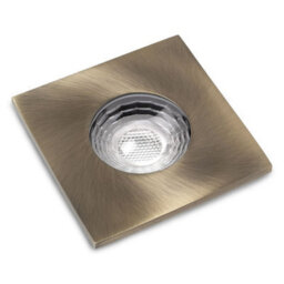 10 Pack - Antique Brass Gu10 Square Fire Rated Downlight - Ip65 - Se Home - thumbnail 2