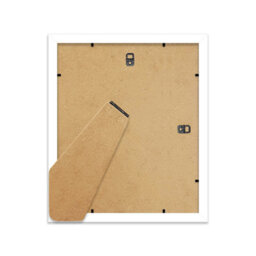 "12X10"" White Frame With Mount For 9X6"" Pictures 20mm Thin Edge Portrait And Landscape Display With Wall Hooks And Kickstand" - thumbnail 3