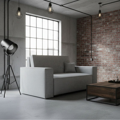 Viva Vox Ii Upholstered Sofa Bed With Sleeping Function Bedding Storage Wooden Legs And Frame 152X88X102Cm Light Grey - image 1