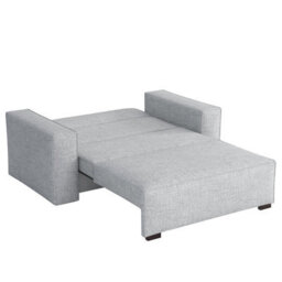 Viva Vox Ii Upholstered Sofa Bed With Sleeping Function Bedding Storage Wooden Legs And Frame 152X88X102Cm Light Grey - thumbnail 4