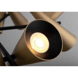 Luminosa Lighting Luminosa Maytoni Giro Modern 10 Light Multi Arm Pendant Ceiling Light Brass Gu10 - thumbnail 4