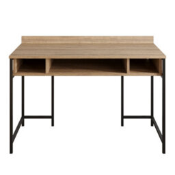 Decorotika Tumata Writing Desk Study Desk  Walnut And Black - thumbnail 3