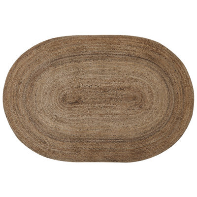 Beliani Rug Demirci Beige 120 X 180 Cm Jute - image 1