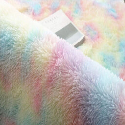 Ameha Rainbow Non Slip Shaggy Rug For Bedside Carpet Study Room Round Rugs 120X120 Cm Indoor/outdoor Mats - thumbnail 9