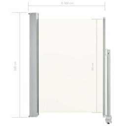 Berkfield Patio Retractable Side Awning 100 X 300 Cm Cream - thumbnail 8