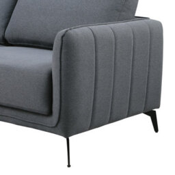 More4Homes Oslo Modern Scandi Style Fabric Living Room 2+3 Seater Sofa Set (Dark Grey) - thumbnail 5