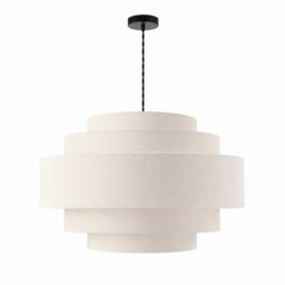 CGC Lighting Cgc Soma Five Layered Cream Fine Linen Drum Lampshade Large - thumbnail 2