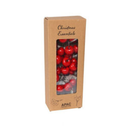Apple Bunch Pick  - Red Artificial Flowers - thumbnail 5