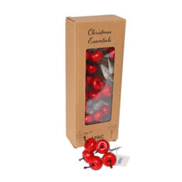 Apple Bunch Pick  - Red Artificial Flowers - thumbnail 3