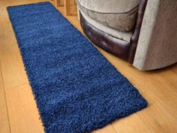 Abaseen 120X170 Cm Navy Blue Shaggy Rug - Soft Touch Thick Pile Modern Rugs - Washable Area Rugs For Home And Office - thumbnail 2
