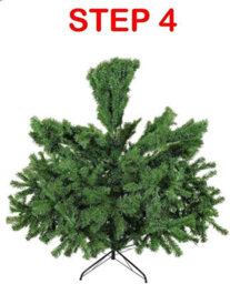Abaseen Green 6-Ft Artificial Christmas Tree - 1000 Tips Xmas Tree Christmas For Decoration - Pine Tree With Strong Metal Stand - thumbnail 4