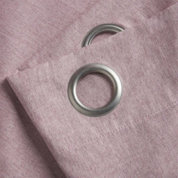 Luxury Living Linen Look Eyelet Ring Top Blackout Curtains Blush - thumbnail 3