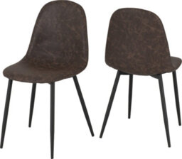 Seconique Hamilton Large Dining Set Oak Effect With 6 Brown Faux Leather Athens Chairs - thumbnail 6
