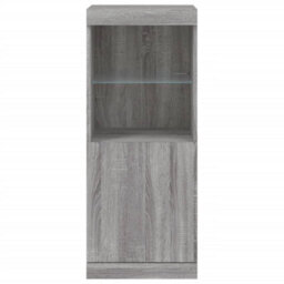 Berkfield Sideboard With Led Lights Grey Sonoma 41X37X100 Cm - thumbnail 6