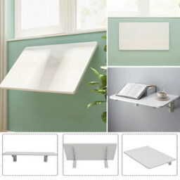 80X60 Cm Folding Wall Mounted Desk Unit Dining Table Drop Leaf Computer Shelf - thumbnail 4