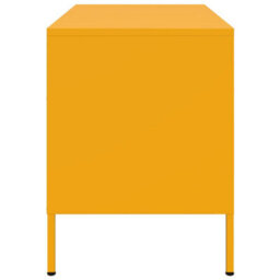 Berkfield Tv Cabinets 2 Pcs Mustard Yellow 68X39X50.5 Cm Steel - thumbnail 8