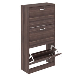 Lassic Vida Designs 3 Drawer Shoe Storage Cabinet Walnut - thumbnail 8