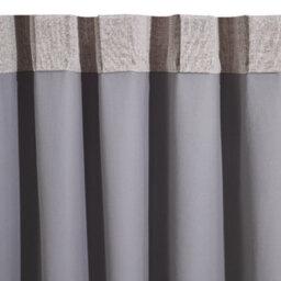 Living And Home Washable Two Hanging Methods Beige Solid Colour Faux Linen Polyester 100% Curtains Pair Set Of 2 137 X 117 Cm - thumbnail 8
