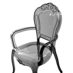 Beliani Transparent Black Polycarbonate Dining Chairs Stackable Set Of 2 - Gloss Finish, No Assembly Required - thumbnail 7