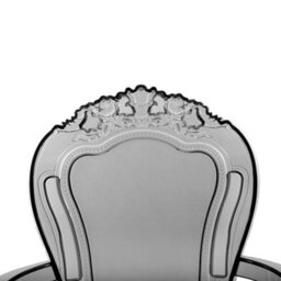 Beliani Transparent Black Polycarbonate Dining Chairs Stackable Set Of 2 - Gloss Finish, No Assembly Required - thumbnail 8