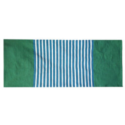 Four Candle Yellow And Green Indian Cotton Rug Soft Woven Floor Rug 170 X 70Cm - thumbnail 2