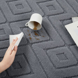 Bedlooms Grey High Low Pile Rug 60X110Cm, Soft Thick Piles,  Zig Zag Pattern, Hallway Runner And Area Rugs - thumbnail 6