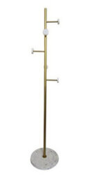 Aspect Furniture Angelo Entryway Freestanding Coat Stand With Marble Base,gold/white - thumbnail 2