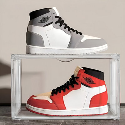 Living And Home Transparent Shoe Storage Box Shoe Organiser Dispaly Case - image 1