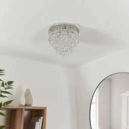 Anson Lighting Ciara Chrome With K5 Crystal Glass Decorative 3 Light Bathroom Flush Light - thumbnail 6