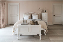 Statement Furniture Juliette French Style 6Ft Super King Bed With Upholstered Headboard - White - thumbnail 2