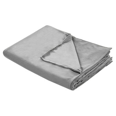 Beliani Weighted Blanket Cover 1000 Rhea 135 X 200 Cm Grey - image 1