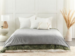 Beliani Weighted Blanket Cover 1000 Rhea 135 X 200 Cm Grey - thumbnail 2