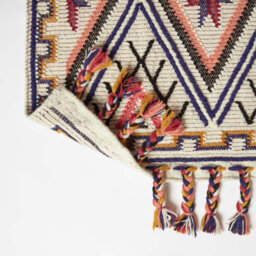 Homescapes Goa Multi Colour Kilim Wool Rug 160 X 230 Cm - thumbnail 5