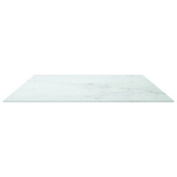 Vidaxl Table Top White 100X62 Cm 8mm Tempered Glass With Marble Design Table Tops - thumbnail 4