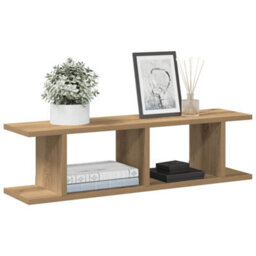 Berkfield Durable Wall Shelves 2 Pcs Artisan Oak 75X18X20 Cm Engineered Wood - thumbnail 2