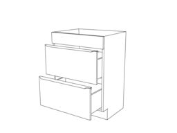 GoodHome Imandra Gloss White Freestanding Bathroom Cabinet (H) 820mm (W) 600mm - thumbnail 6