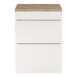 GoodHome Imandra Gloss White Freestanding Bathroom Cabinet (H) 820mm (W) 600mm - thumbnail 7