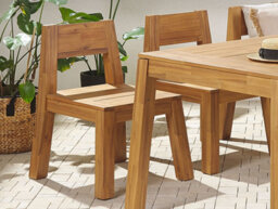 Beliani Garden Chair Livorno Acacia Wood Brown - thumbnail 2