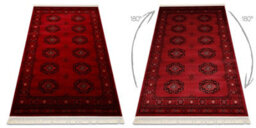 RugsX Orient 6871 Carpet Burgundy Black Frame, Classic, Ornament, With Fringes 250X350 Cm - thumbnail 3