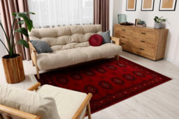 RugsX Orient 6871 Carpet Burgundy Black Frame, Classic, Ornament, With Fringes 250X350 Cm - thumbnail 5
