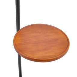 Living And Home 147 Cm Modern Adjustable Arc Floor Lamp Floor Light With Wood Tray E27 Bulb Base - thumbnail 5