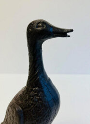 My Square Mile Vintage Cast Iron Duck Ornament Gift, Indoor Outdoor Garden Pond Statue 21Cm - thumbnail 3